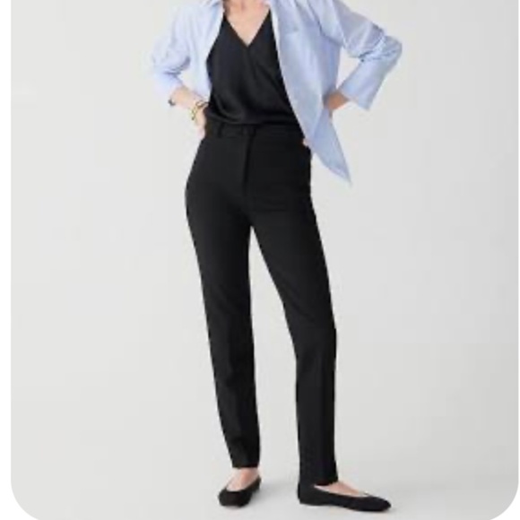 J. Crew Pants - NWT J. Crew High Rise Cameron Pant in Black, size OP Four Season Stretch